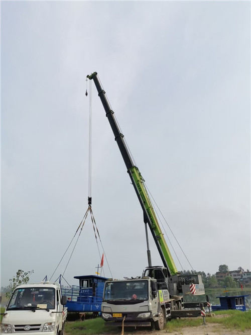 永和县桥梁建设吊装案例